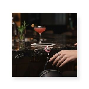 Spring Street ♔ Crown Crystal Bag Hook Charm Hanger ♔ Pink Enamel AB Crystal ♔